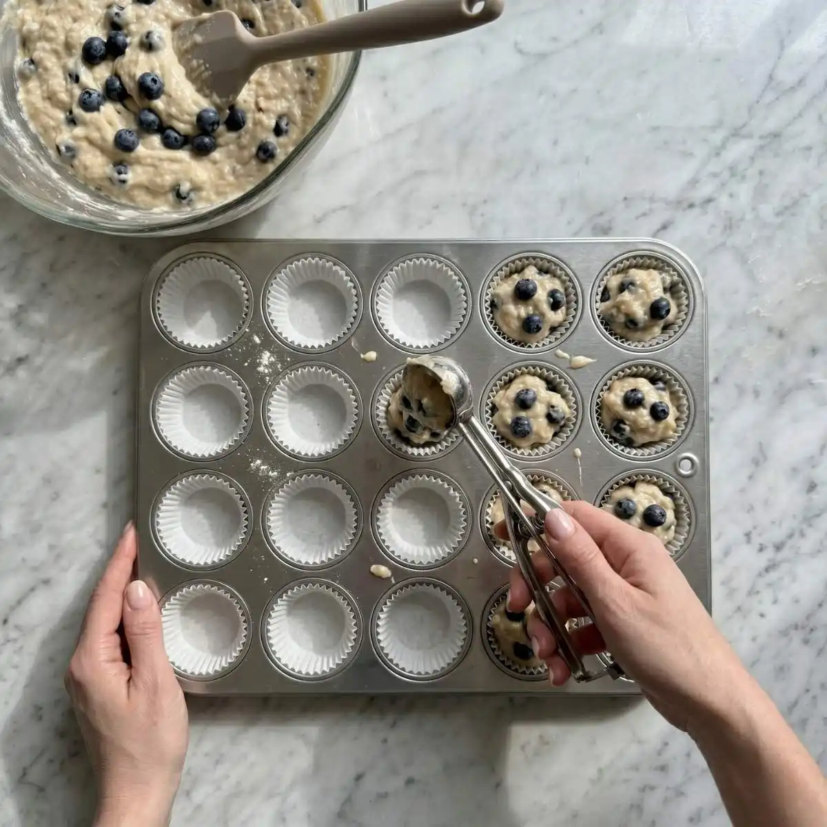 blueberry muffins step-6