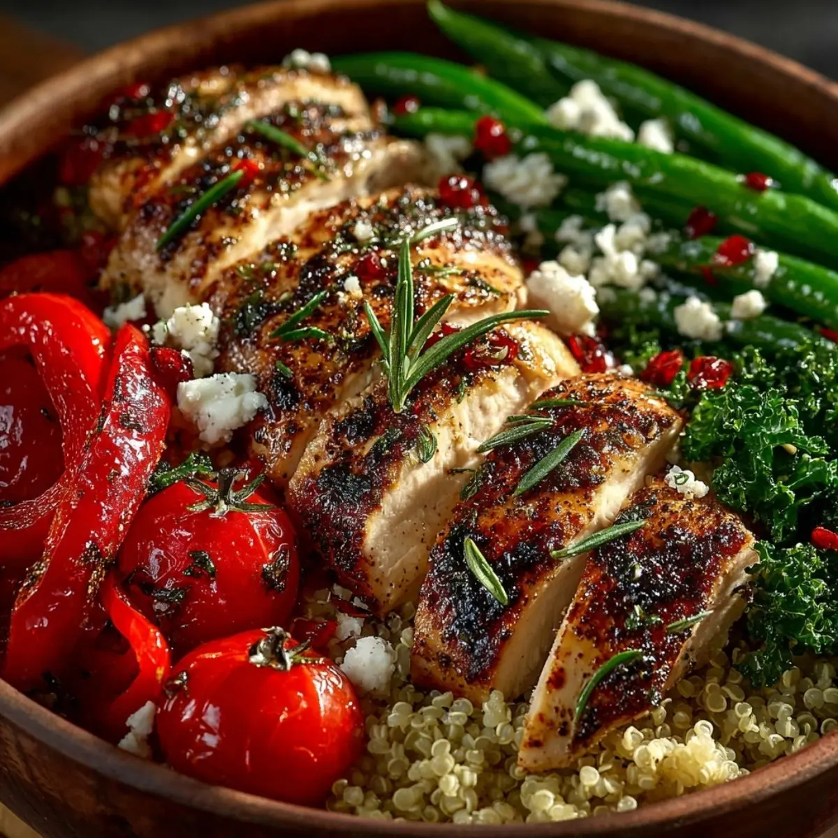 chicken quinoa bowl