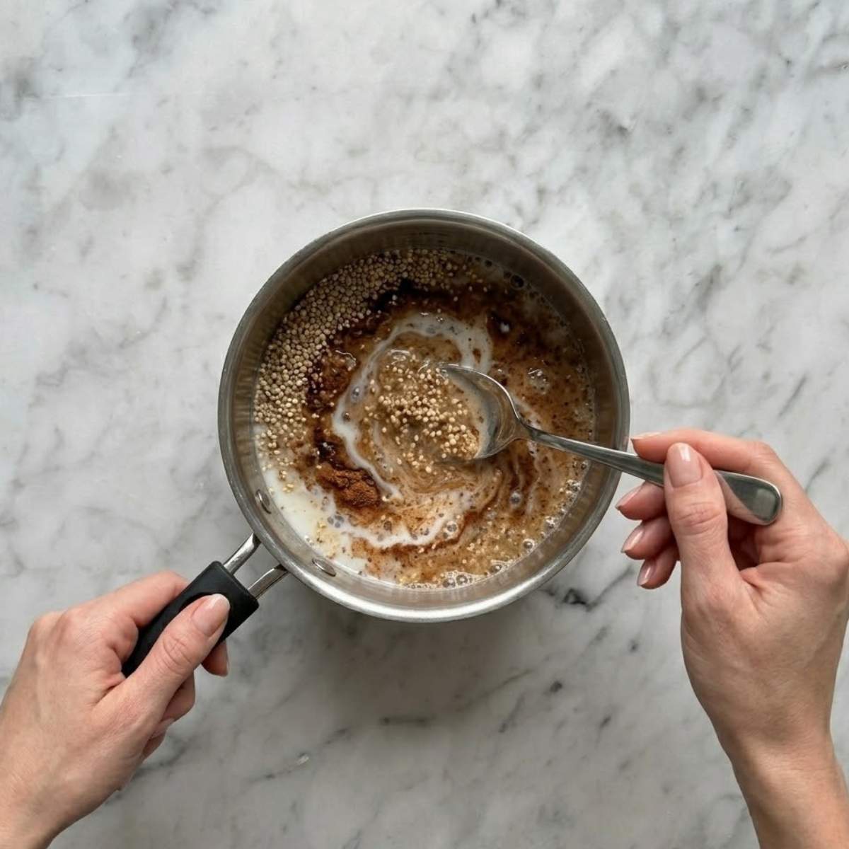 quinoa breakfast bowl step-1