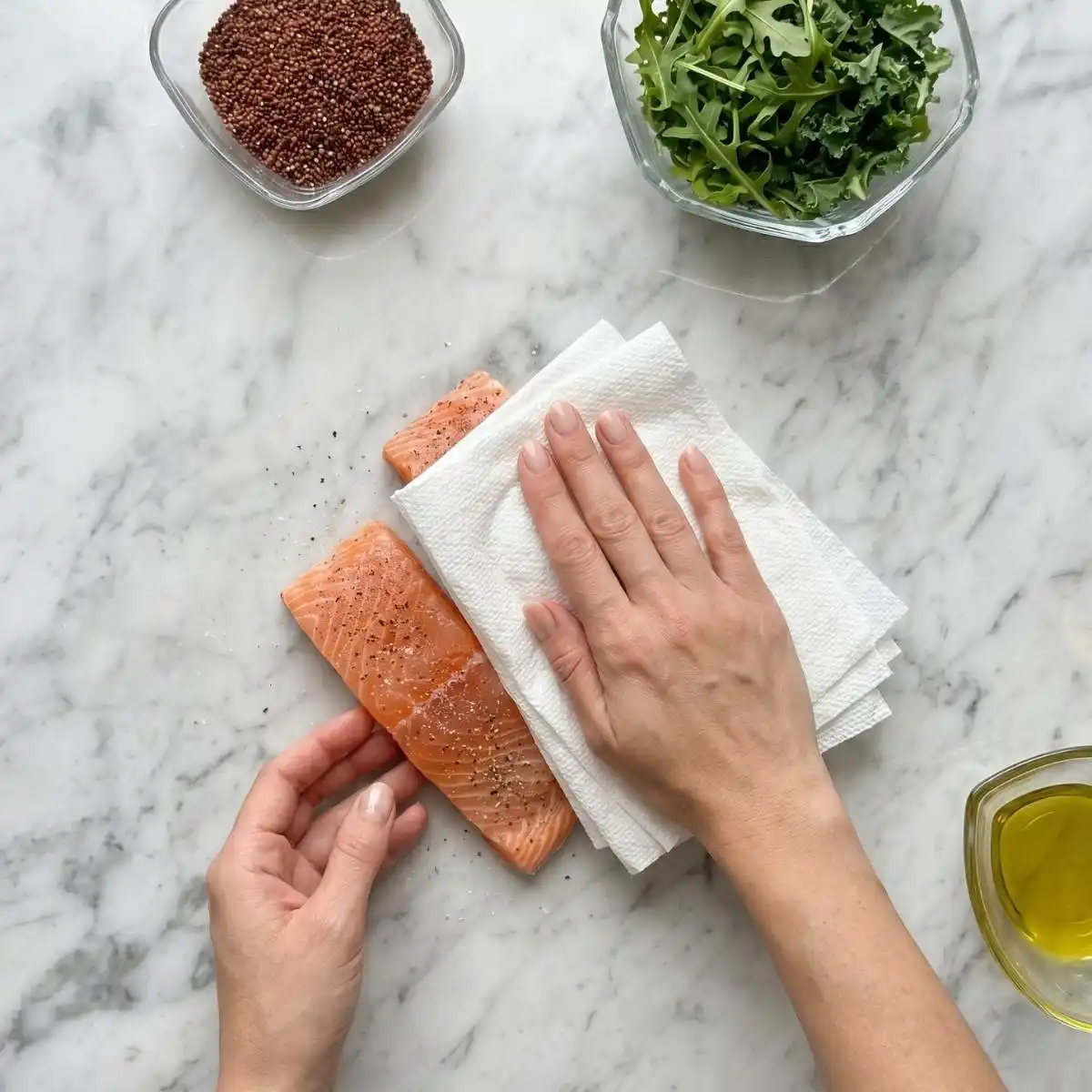 salmon quinoa bowl step-2