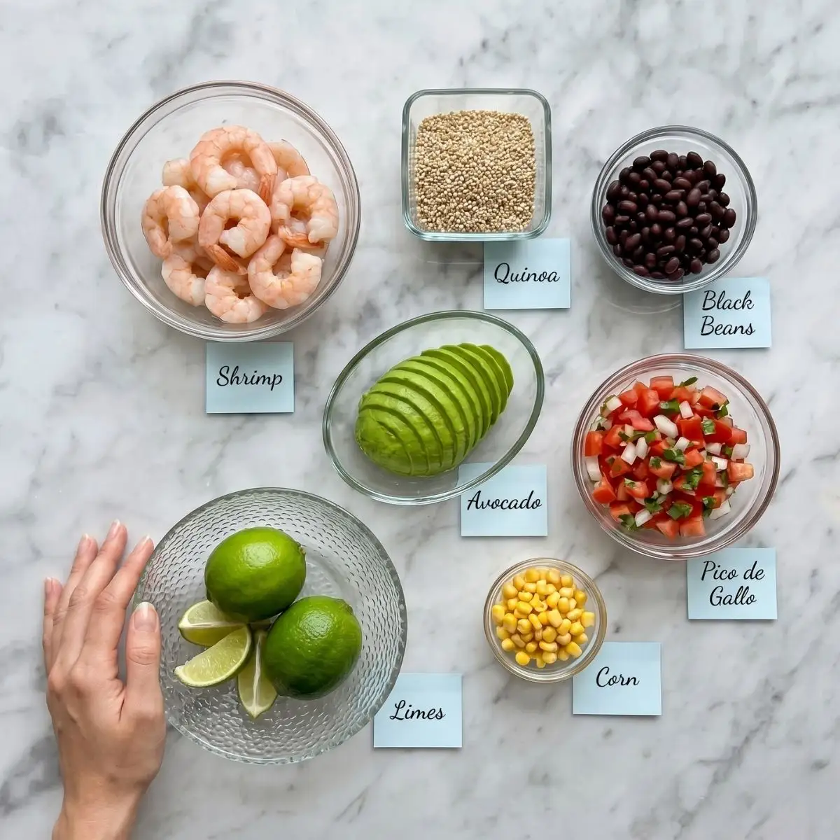 shrimp quinoa bowl ingredients