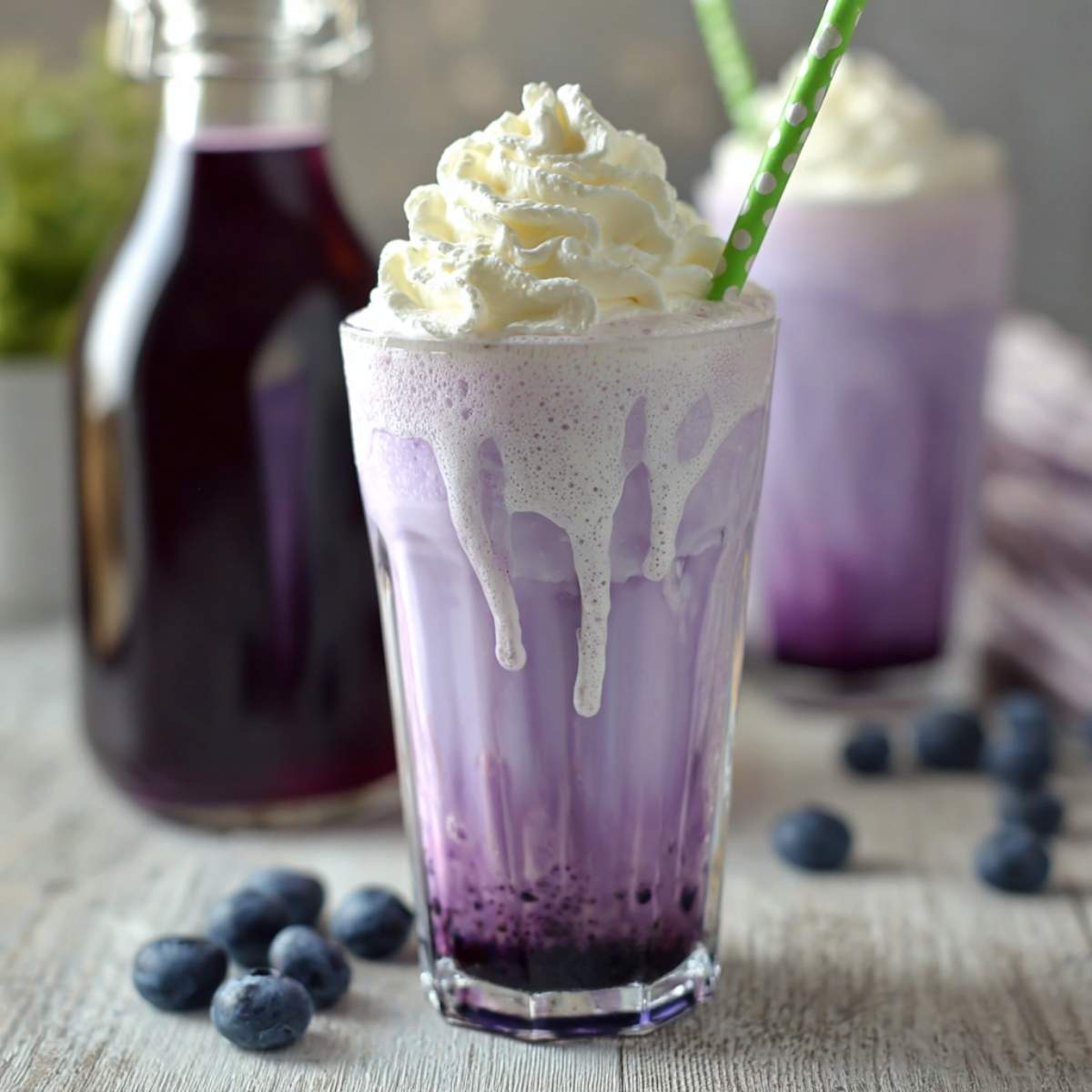 blueberry italian cream soda
