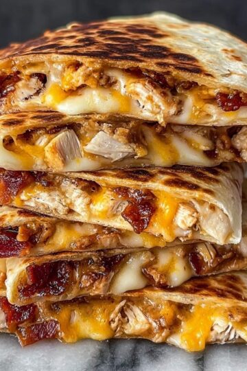chicken bacon ranch quesadilla