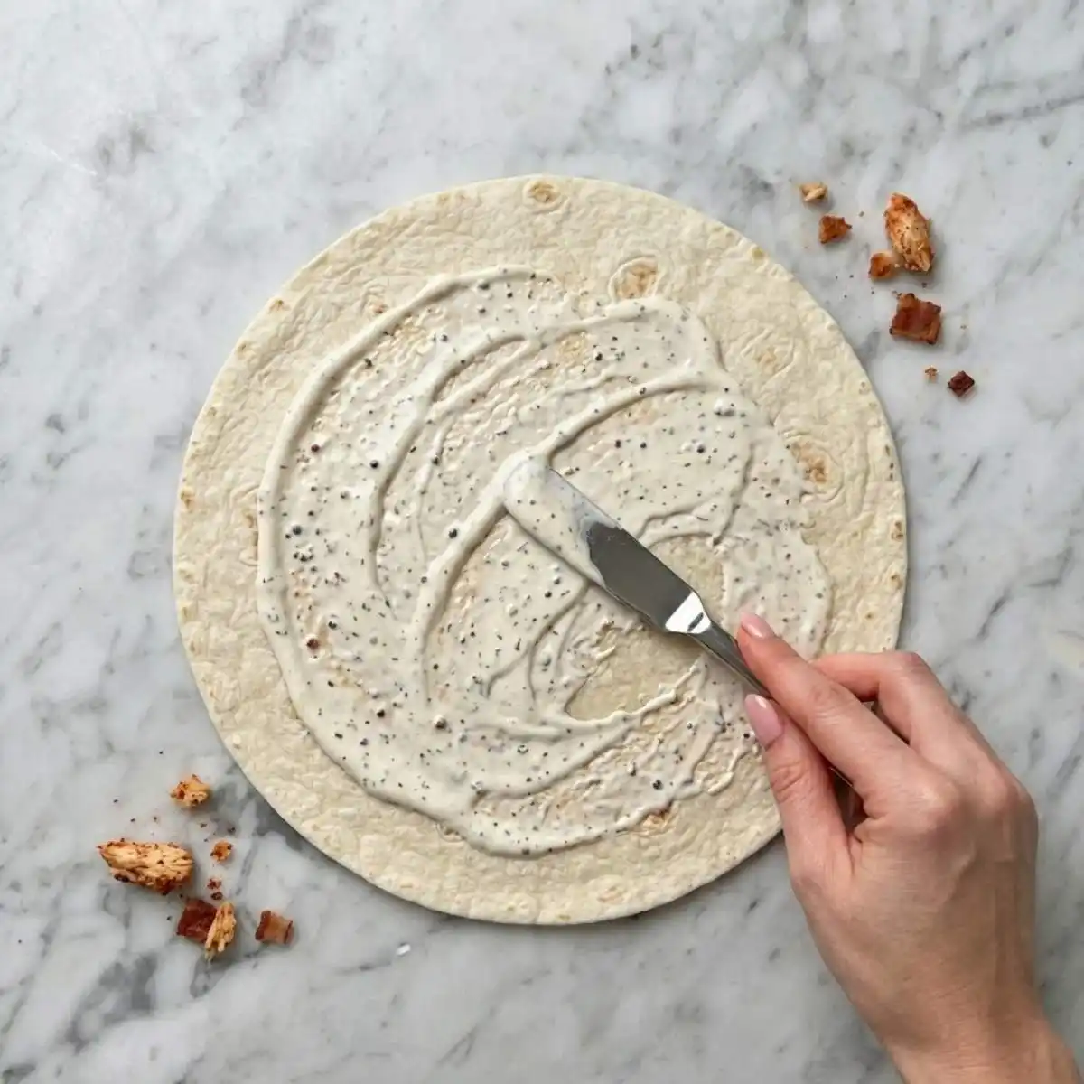 chicken bacon ranch quesadilla step-3