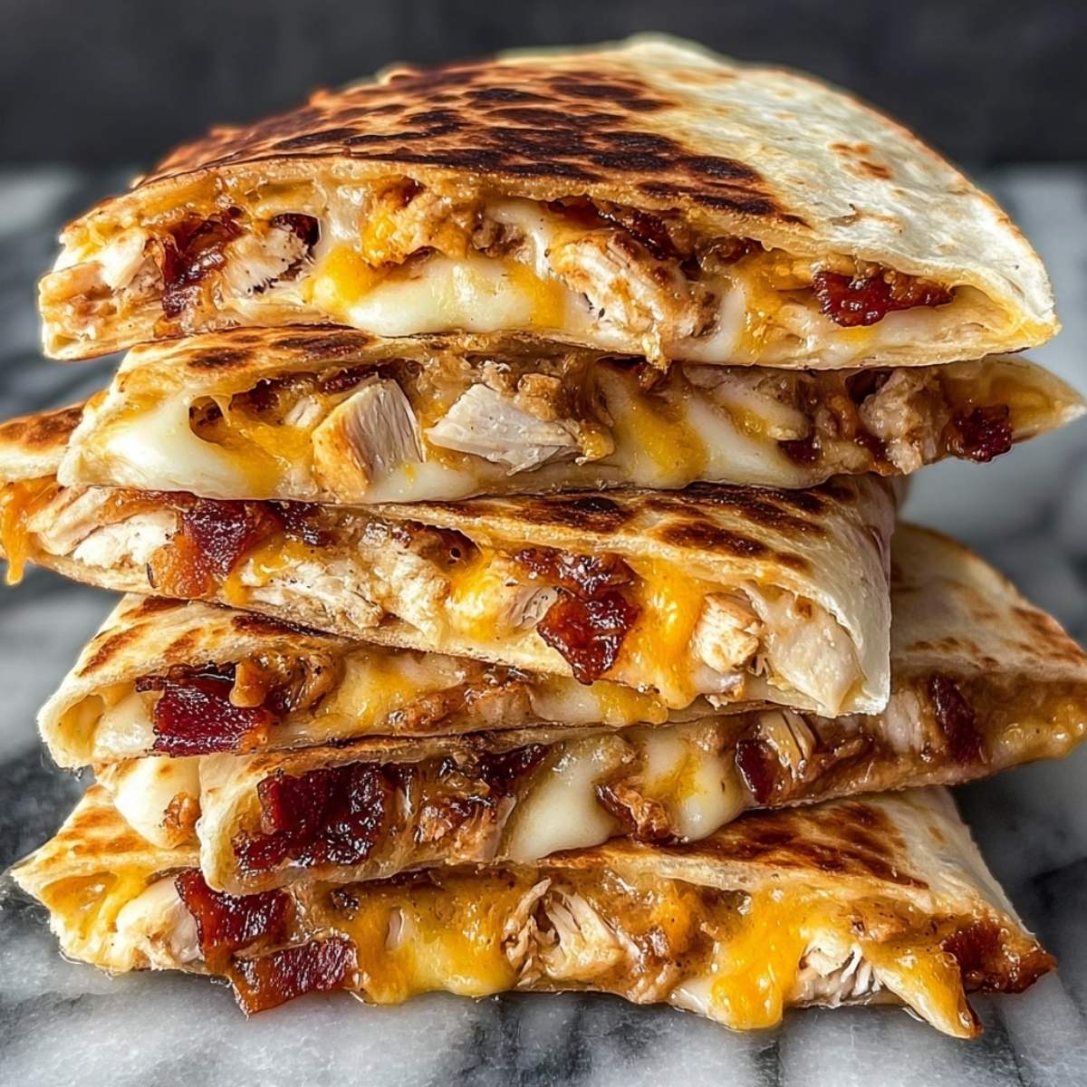 chicken bacon ranch quesadilla