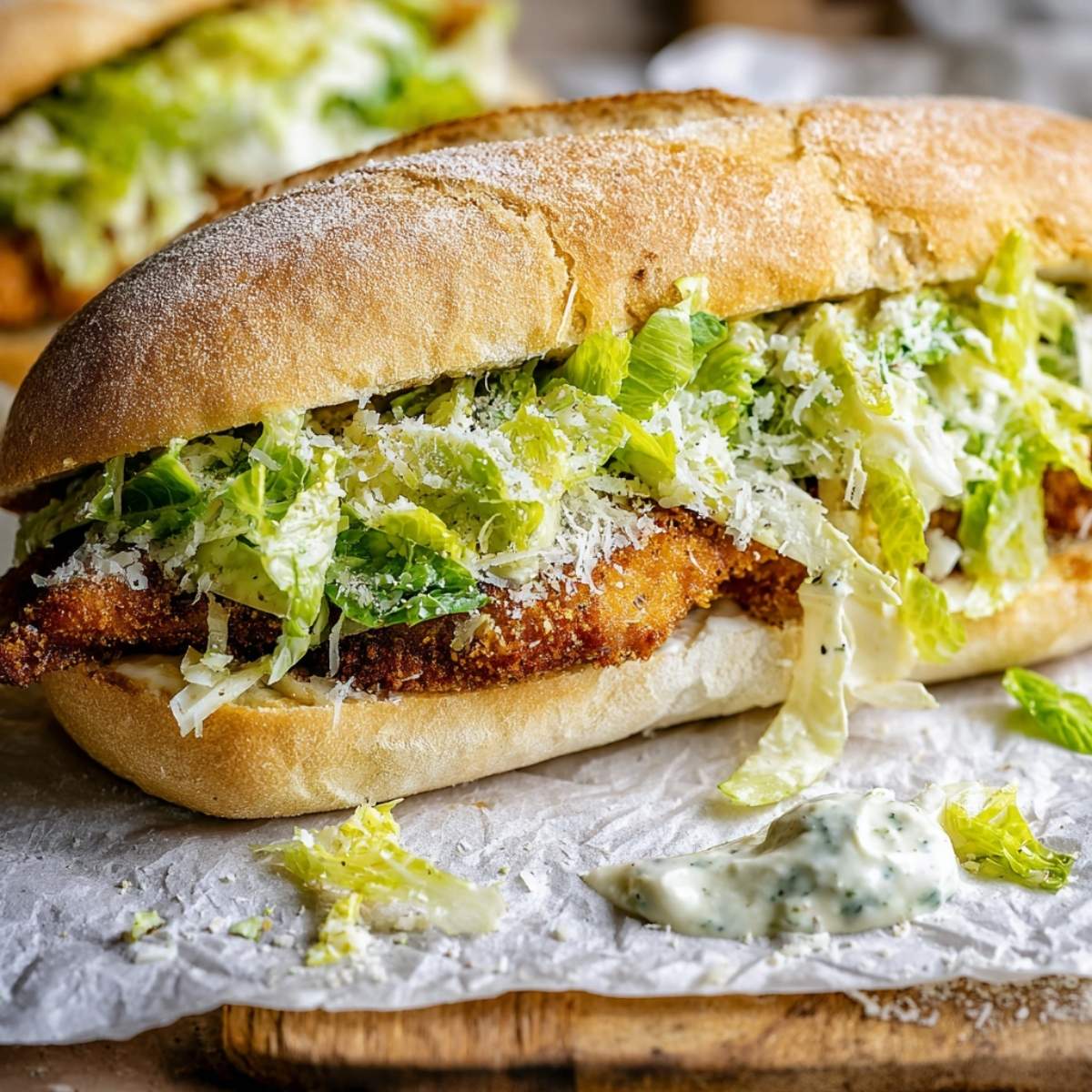 chicken caesar sandwich