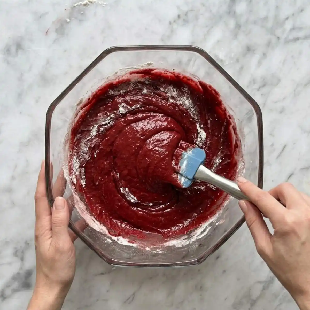 red velvet cheesecake brownies step-1